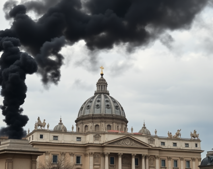 Black Smoke Signals: Papal Conclave Continues with No Election Result at Vatican