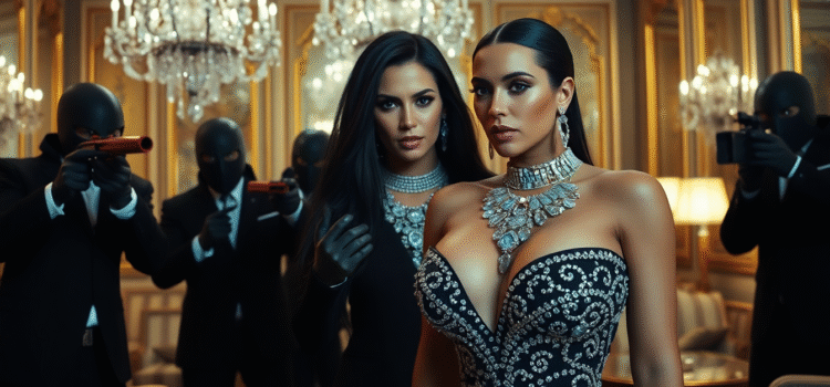 Kim Kardashian Faces Robbers in $7M Diamonds and John Galliano Peplum Gown