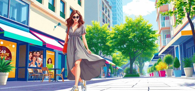 “Styling 2023: 65% Prefer Trainers with Summer Dresses for Comfort and Fashion Versatility”