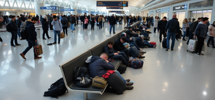 Madrid Airport Sees Over 100 Homeless Individuals as Spain’s Crisis Intensifies