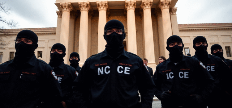 Masked ICE Agents at Courthouses Criticized as Due Process Violation by Immigrant Groups