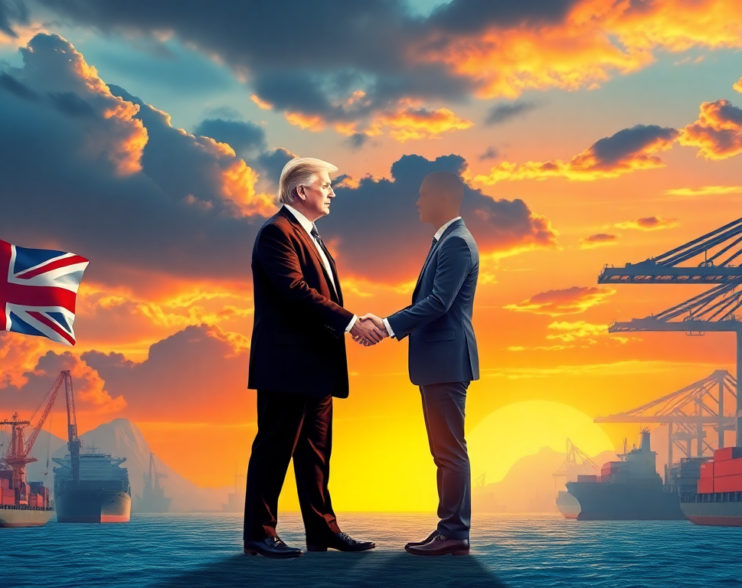Trump Announces Historic UK Trade Deal Amidst Past Market Volatility from Tariffs