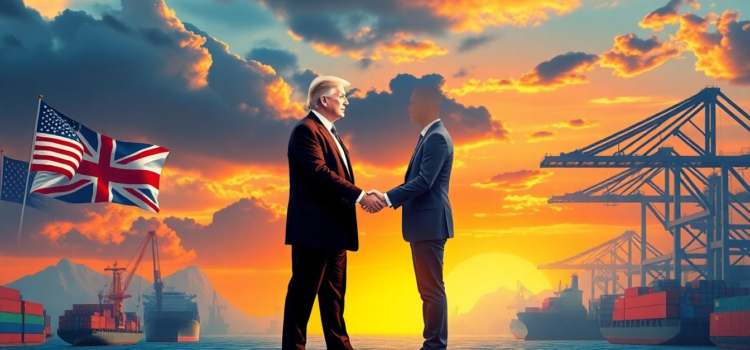 Trump Announces Historic UK Trade Deal Amidst Past Market Volatility from Tariffs