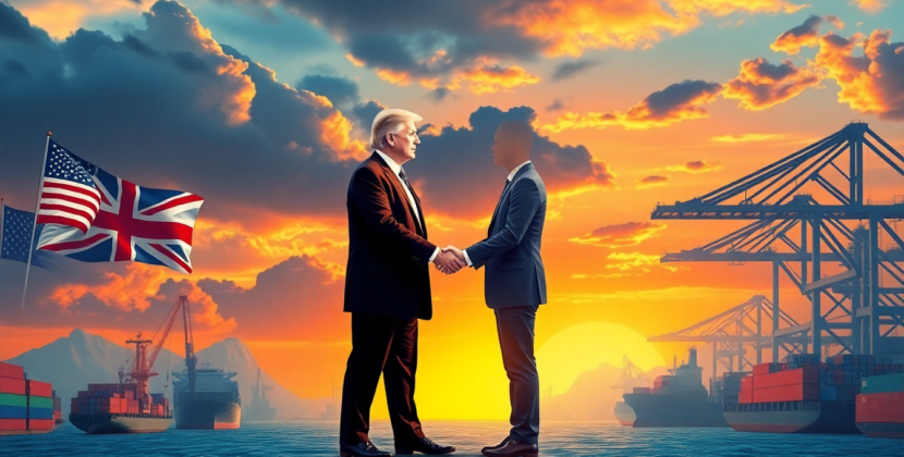 Trump Announces Historic UK Trade Deal Amidst Past Market Volatility from Tariffs